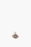 Vintage La Rose Necklaces Pave Diamond Sapphire Evil Eye Pendant in 14K Gold Vintage La Rose Pave Diamond Sapphire Evil Eye Pendant in 14K Gold