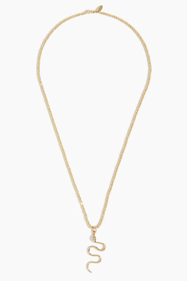 Vintage La Rose Necklaces Serpent Pendant in 14k Yellow Gold Vintage La Rose Serpent Pendant in 14k Yellow Gold