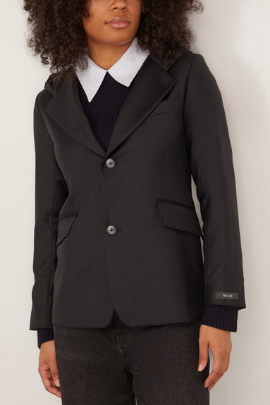 WE-AR4 Jackets Hooded Blazer in Deep Black WE-AR4 Hooded Blazer in Deep Black