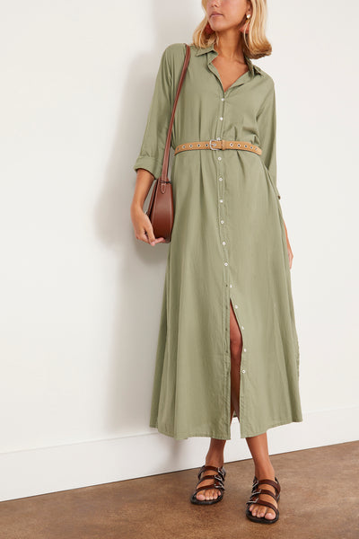 Boden Dress in Green Army