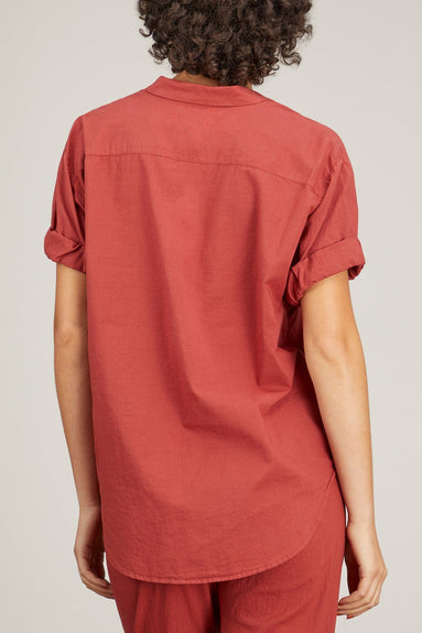 Xirena Tops Channing Shirt in Brick Red Xirena Channing Shirt in Brick Red