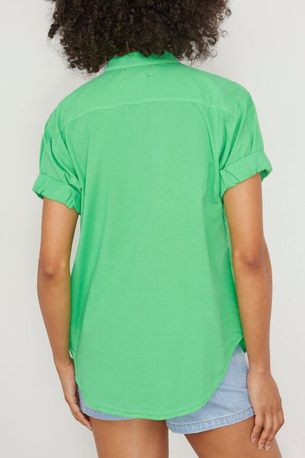 Xirena Tops Channing Shirt in Green Glow Xirena Channing Shirt in Green Glow