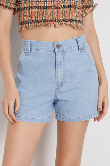 Xirena Shorts Dez Short in Light Blue Denim Xirena Dez Short in Light Blue Denim