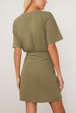 Emme Dress in Dune Green