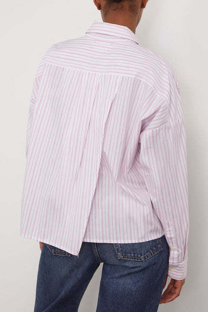 Xirena Tops Riley Shirt in Peony Stripe