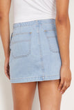 Xirena Skirts Skylar Denim Skirt in Light Blue Xirena Skylar Denim Skirt in Light Blue