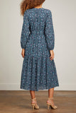 Xirena Casual Dresses Ambrose Dress in Indigo Flora Xirena Ambrose Dress in Indigo Flora