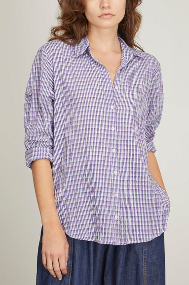 Xirena Tops Beau Shirt in Indigo-Go Xirena Beau Shirt in Indigo-Go