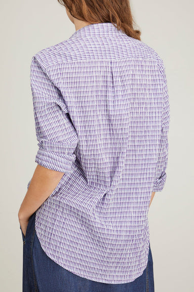 Xirena Tops Beau Shirt in Indigo-Go Xirena Beau Shirt in Indigo-Go