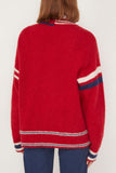 Xirena Sweaters Carey Sweater in Red Blue Carey Sweater in Red Blue