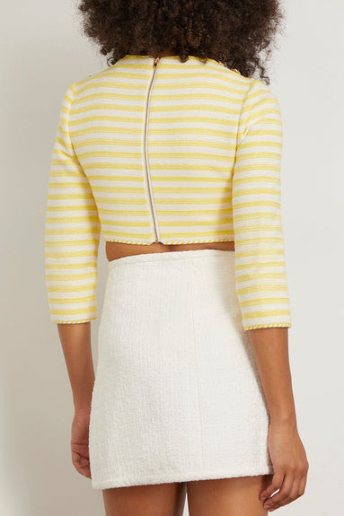 Zimmermann Tops High Tide Crop Bodice in Yellow/Cream Stripe Zimmerman High Tide Crop Bodice in Yellow/Cream Stripe