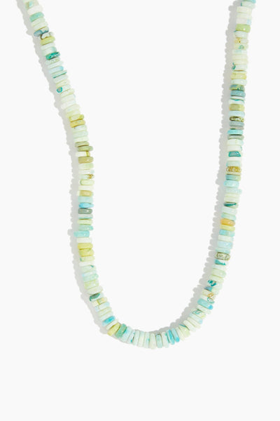 Candy Necklace in Faceted Green Turquoise