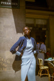 Stella McCartney Sweaters Ribbed Knit Cotton Sweater in Sky Blue Stella McCartney Ribbed Knit Cotton Sweater in Sky Blue