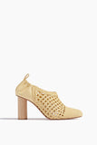 Ulla Johnson Heels Zaria Woven Leather High Heel in Transparent Yellow
