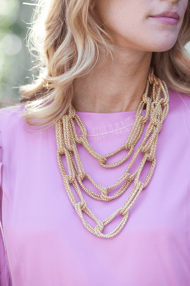 Rosantica Accessories Onore Links Chain Necklace in Gold Rosantica Onore Links Chain Necklace in Gold
