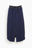Technical Jersey Skirt in Navy
