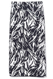 No. 21 Clothing Straight Skirt in Black/White