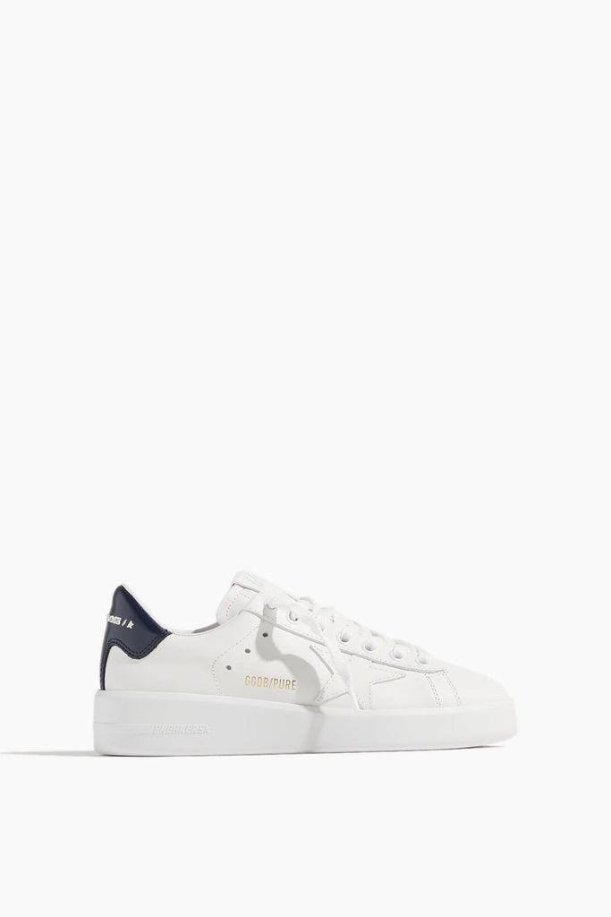 Golden Goose Superstar Sneaker in Cream/Silver/Blue – Hampden Clothing