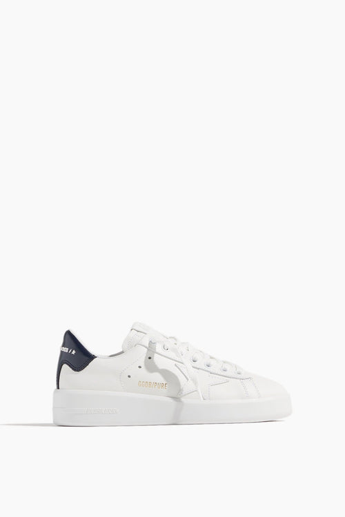 Golden Goose Shoes Low Top Sneakers Pure Star Sneaker in White/Blue