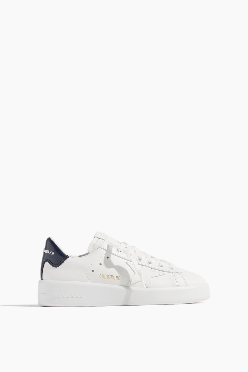 Golden Goose Pure Star Sneaker in White/Blue – Hampden Clothing