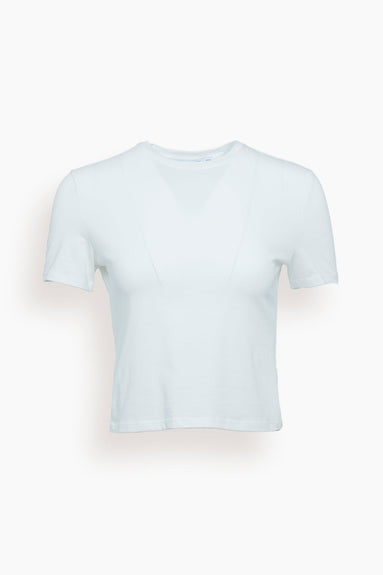 Proenza Schouler White Label Tops Jersey T-Shirt in Off White