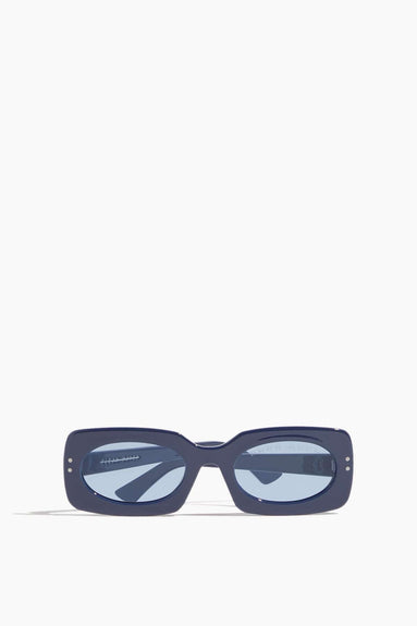Clean Waves Sunglasses Inez and Vinoodh Rectangle Low Sunglasses in Navy