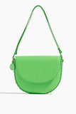 Stella McCartney Handbags Shoulder Bags Frayme Medium Flap Shoulder Bag in Fluo Green