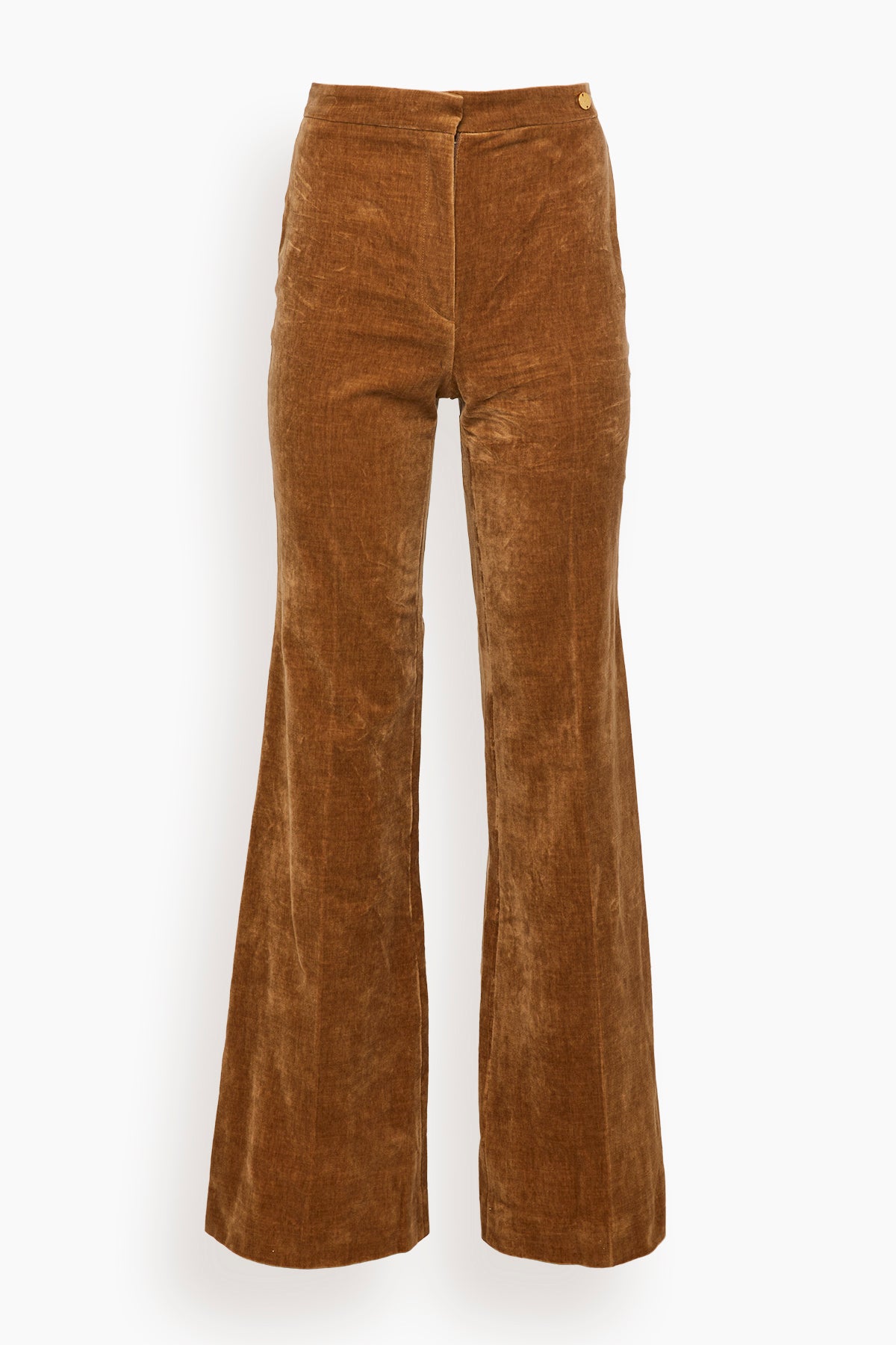 Lexi High Waist Flare Leg Pant in Teddybear