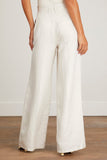 Forte Forte Pants Viscose Linen Diagonal Wide Leg Pants in Perla Forte Forte Viscose Linen Diagonal Wide Leg Pants in Perla