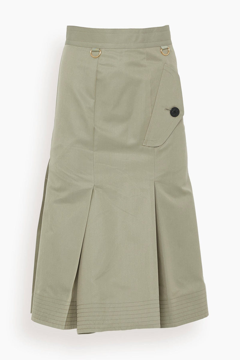 Sacai Cotton Gabardine Skirt in Beige – Hampden Clothing