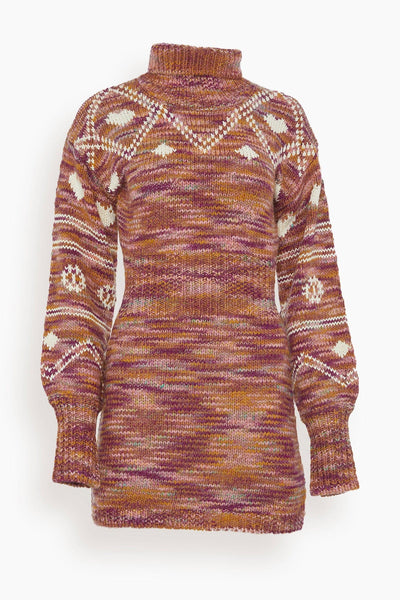 Pacifica Mini Dress in Rosewood