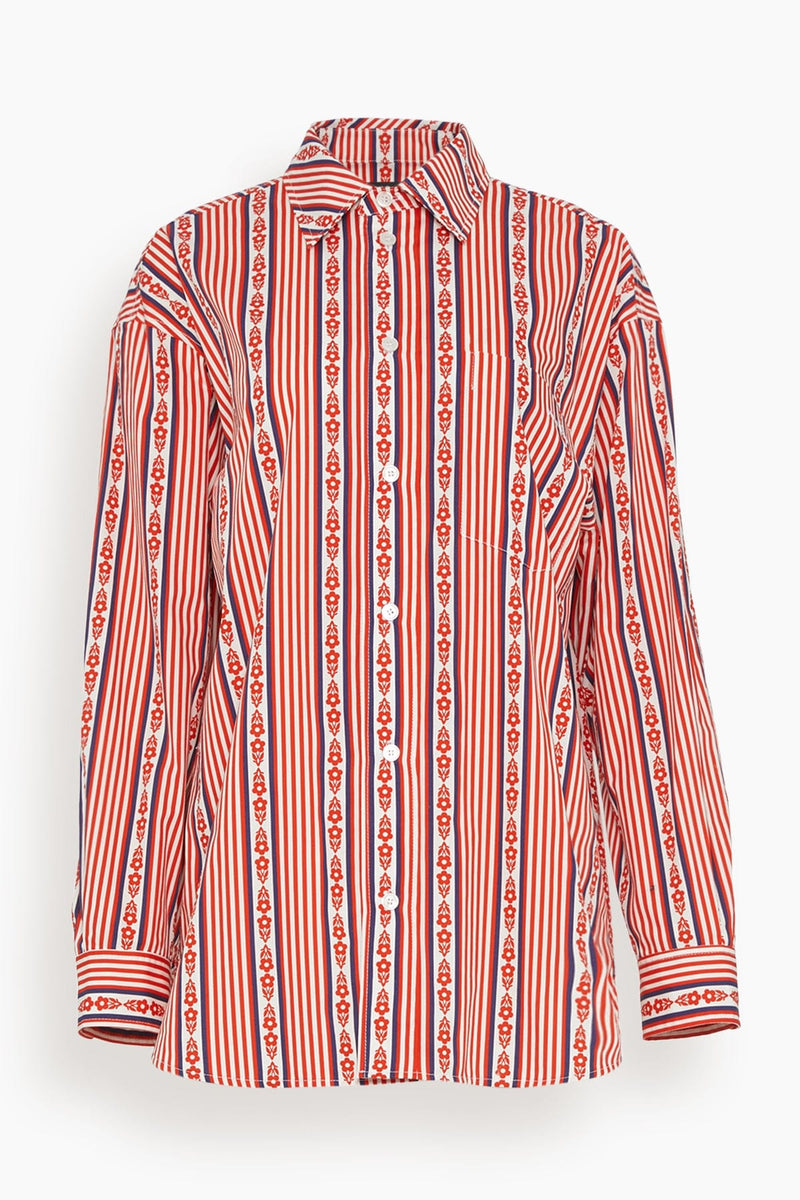 Meryll Rogge Classic Shirt in Floral Stripe – Hampden Clothing