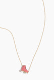 Aliita Necklaces Roller Enamel Necklace in Snow White/Bubble Gum Pink/Bottle Green Laces