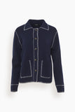 Lisa Yang Sweaters Bily Cardigan in Navy