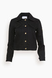Patou Jackets Iconic Denim Shaped Jacket in Black