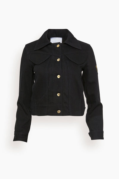 Iconic Denim Shaped Jacket in Black