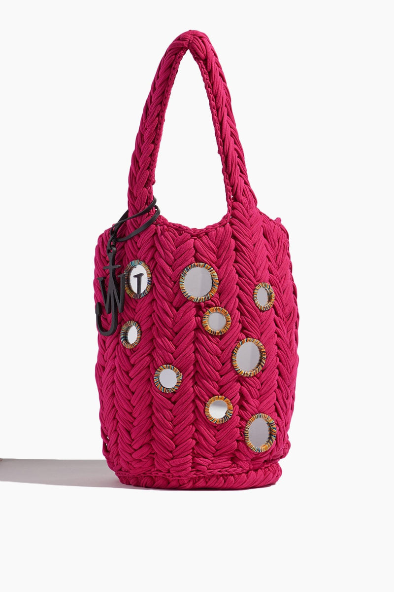 OAD OAD105 Contrasting Handles Tote - Hot Pink