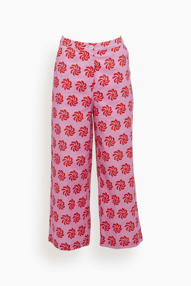 Romina Trousers in Pink Geo Floral