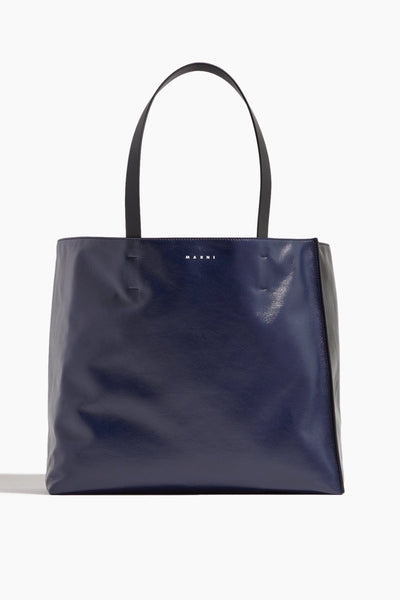 Museo Soft Tote Bag in Navy Blue/Black