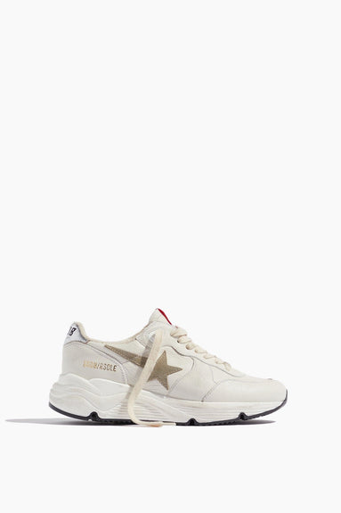 Golden Goose Shoes Sneakers Running Sneaker in White/Taupe/Silver