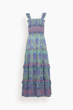 Bell Dresses Christine Maxi Dress in Teal Multi