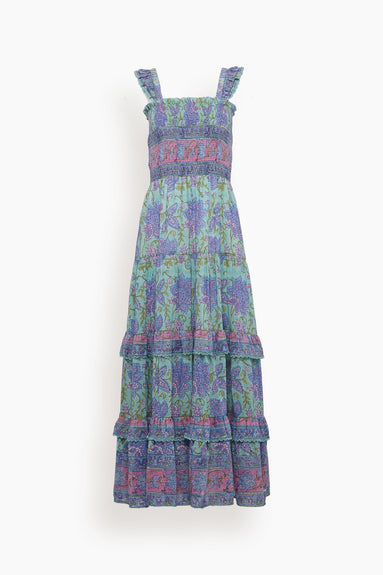 Bell Dresses Christine Maxi Dress in Teal Multi