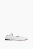 Proenza Schouler Shoes Flats Glove Stretch Mary Jane Flat in Optic White