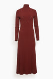 Knit Dress in Burgundy
