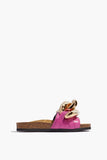JW Anderson Shoes Sandals Chain Slide in Fuchsia