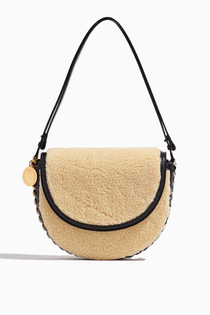 NewTown - Chain Strap Faux Leather Flap Shoulder Bag