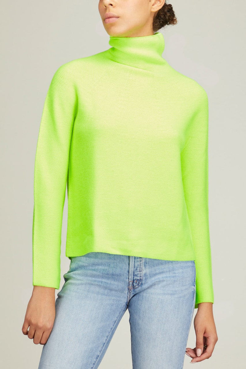 Christian Wijnants Kolkatas Turtleneck Sweater in Fluo Yellow