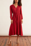 Xirena Dresses Phoebe Dress in Cut Ruby