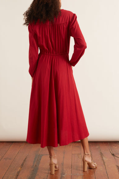 Xirena Dresses Phoebe Dress in Cut Ruby