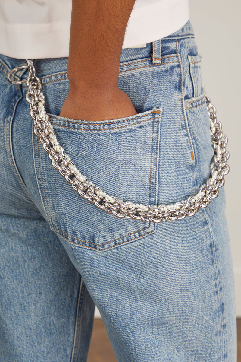 Simone Rocha Chunky Wallet Chain in Pearl – Hampden Clothing